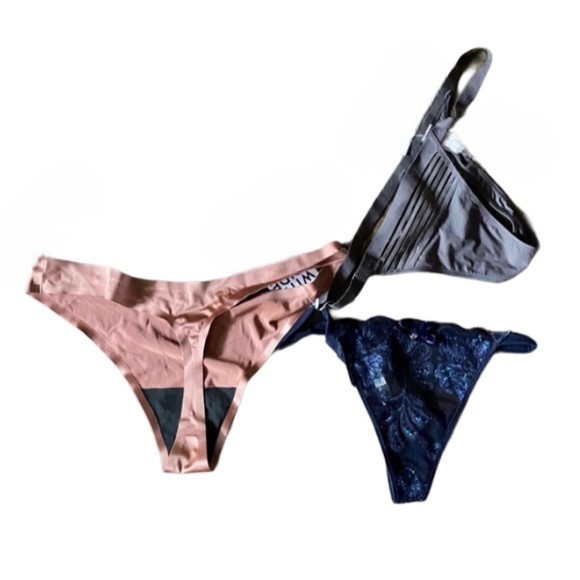 Bundle: 3 Pair LE MYSTYRE Thong Underwear, NEW, Small - Picture 6 of 6